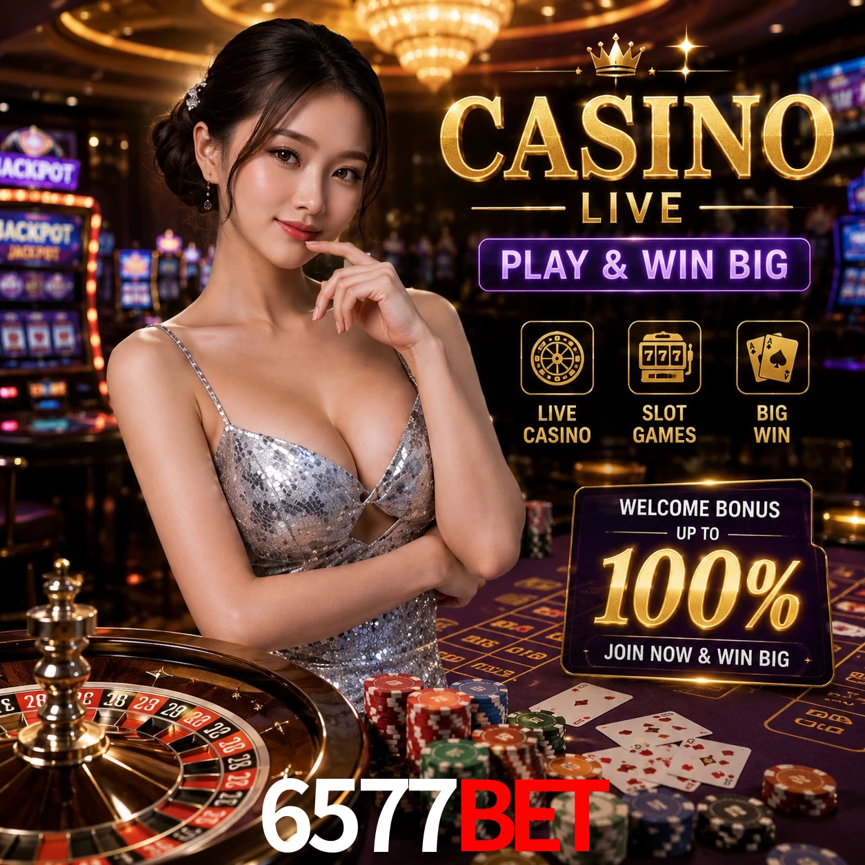 Aplicativo móvel 6577Bet para iOS e Android