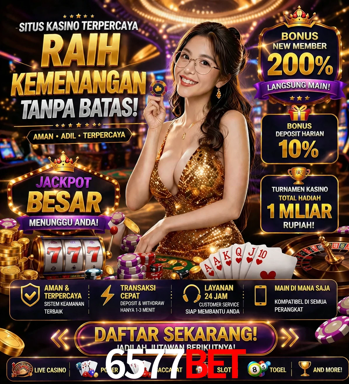 Roleta e blackjack 6577Bet